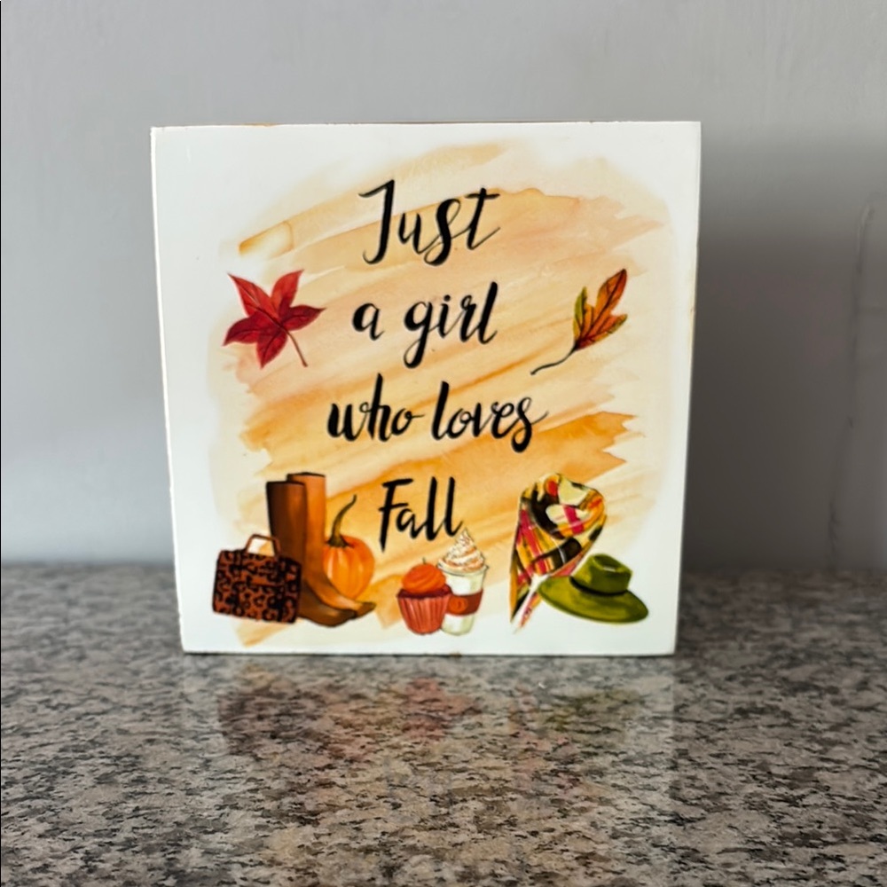 Autumn-Themed Wall Decor with Orange Accents